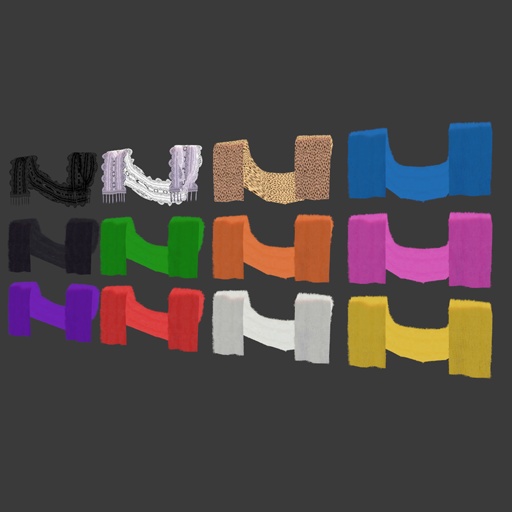 【VRC想定】ビッグサイズショール / Big Shawl