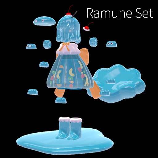 【VRC想定】ゼリードレスセット / Jelly Dress Set