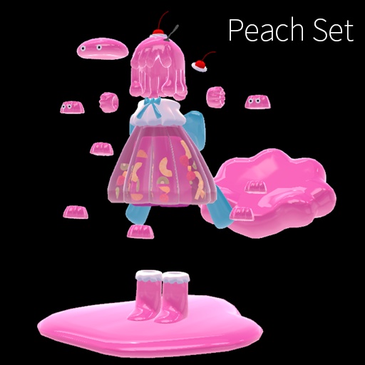 【VRC想定】ゼリードレスセット / Jelly Dress Set