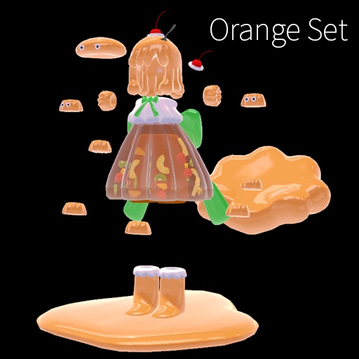 【VRC想定】ゼリードレスセット / Jelly Dress Set