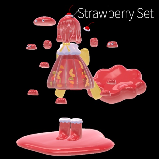 【VRC想定】ゼリードレスセット / Jelly Dress Set