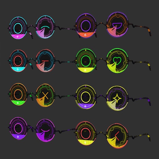 【VRC想定】シンクグラス / Sync Glasses