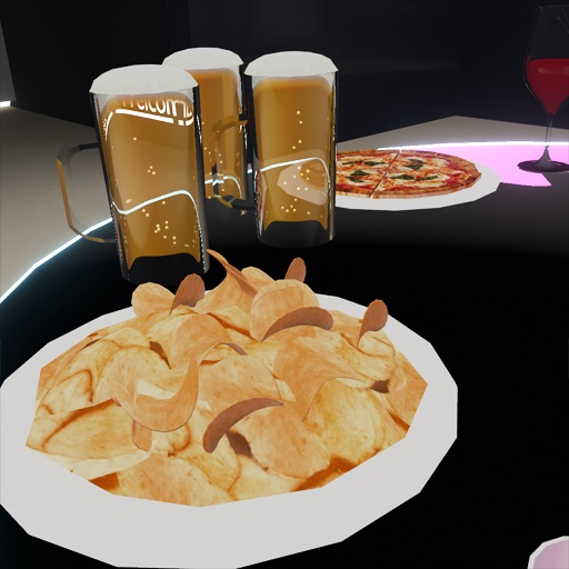 【VRC想定】どこでも飲み会セット / Portable Party Table