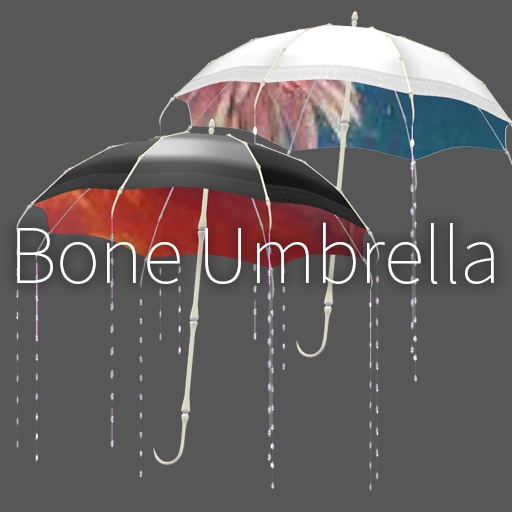 【VRC想定】ボーンアンブレラ / Bone Umbrella