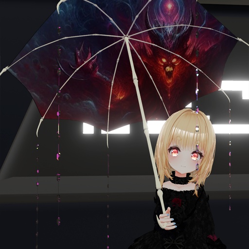 【VRC想定】ボーンアンブレラ / Bone Umbrella