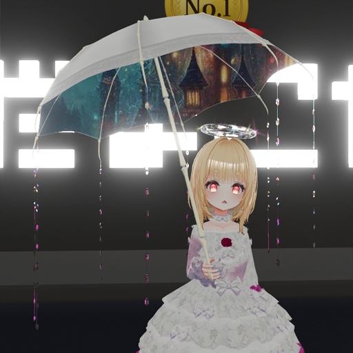 【VRC想定】ボーンアンブレラ / Bone Umbrella