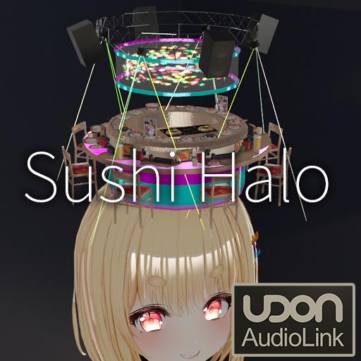 【VRC想定】回転寿司天使の輪 / Sushi Halo