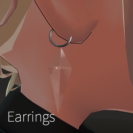 【VRC想定】クリスタルアクセサリーセット / Crystal Accessory Set