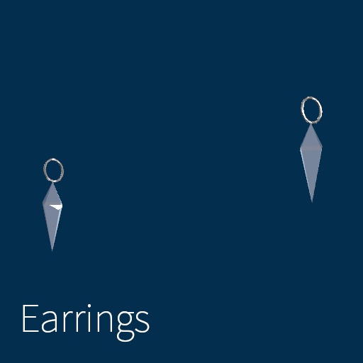 【VRC想定】クリスタルアクセサリーセット / Crystal Accessory Set