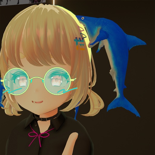 【VRC想定】噛みつきサメ / Cling Shark