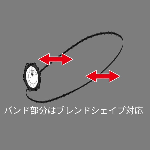 【VRC想定】時計眼帯 / Clock EyePatch