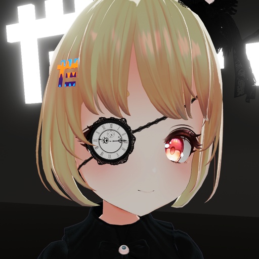 【VRC想定】時計眼帯 / Clock EyePatch