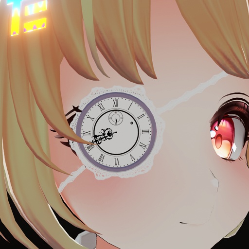 【VRC想定】時計眼帯 / Clock EyePatch
