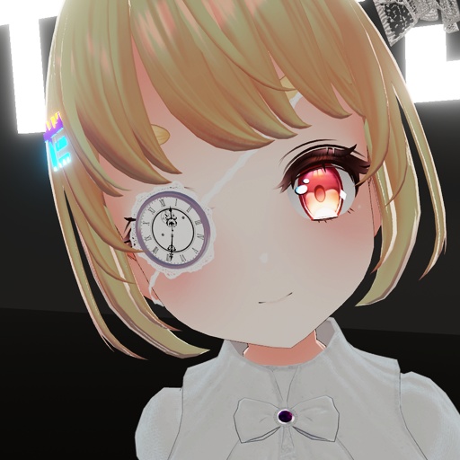 【VRC想定】時計眼帯 / Clock EyePatch