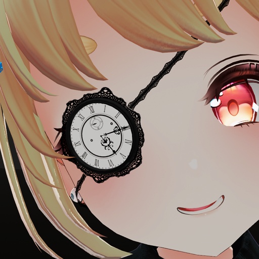 【VRC想定】時計眼帯 / Clock EyePatch
