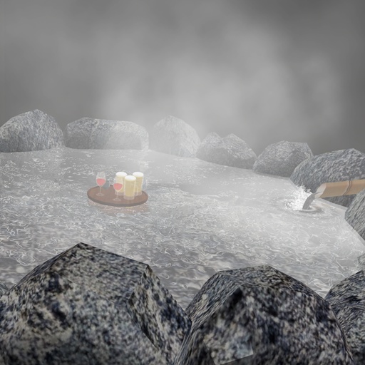 【VRC想定】温泉ヘイロー / Onsen Halo