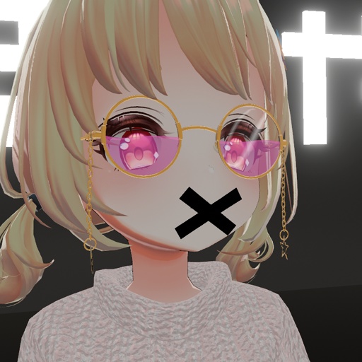 【VRC想定】ミュートサイン / Mute Sign