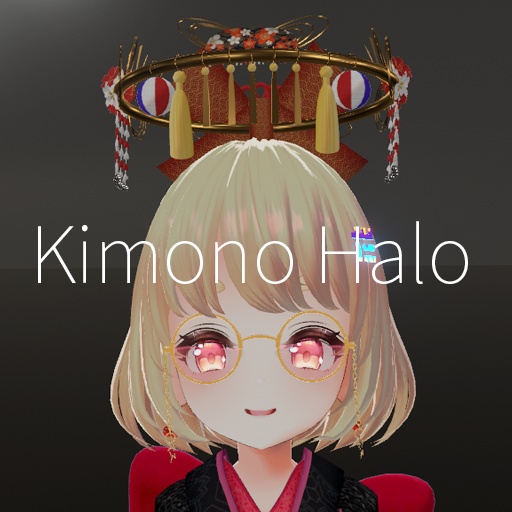 【VRC想定】着物ヘイロー / Kimono Halo