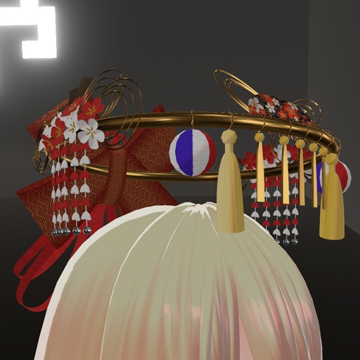 【VRC想定】着物ヘイロー / Kimono Halo