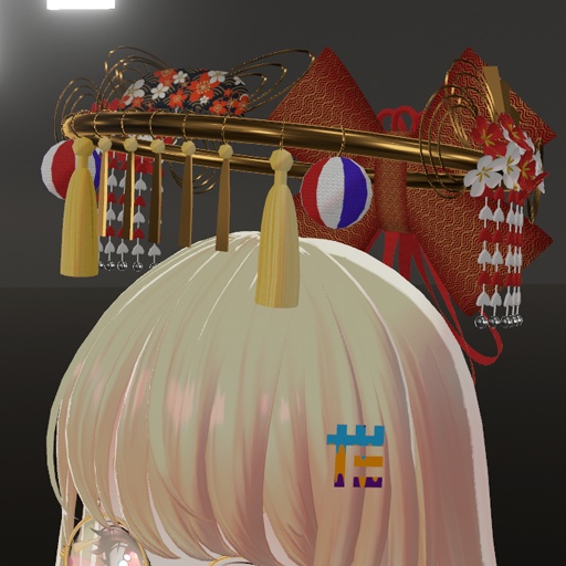 【VRC想定】着物ヘイロー / Kimono Halo