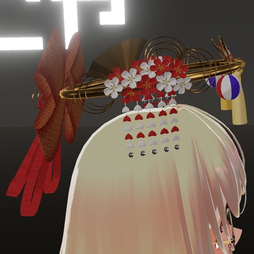 【VRC想定】着物ヘイロー / Kimono Halo