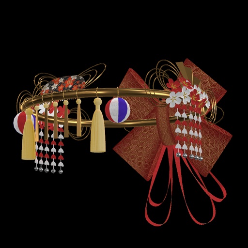 【VRC想定】着物ヘイロー / Kimono Halo