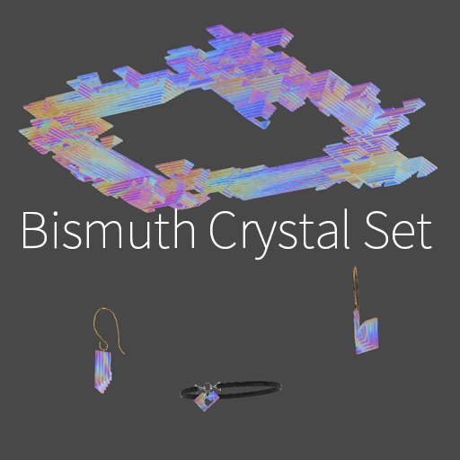 【VRC想定】ビスマス結晶セット / Bismuth Crystal Set