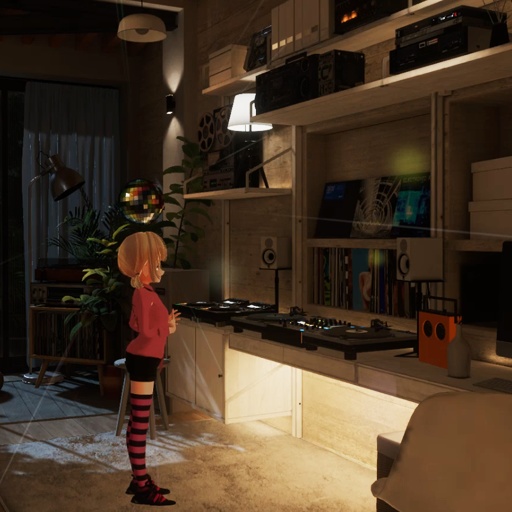 【VRC想定】ミラーボールヘイロー / Mirror Ball Halo