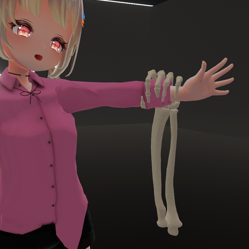 【VRC想定】ハンドボーン / Hand Bones