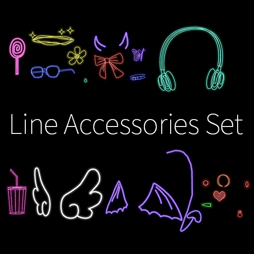 【VRC想定】ラインアクセサリーセット / Line Accessories Set