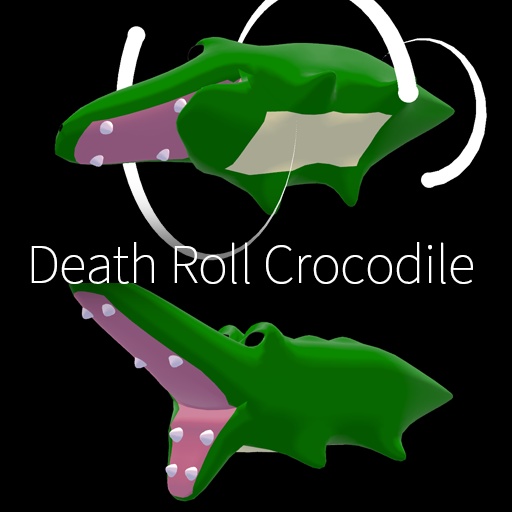【VRC想定】デスロールワニ / Death Roll Crocodile