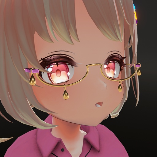 【VRC想定】ティアーグラス / Tear Glasses