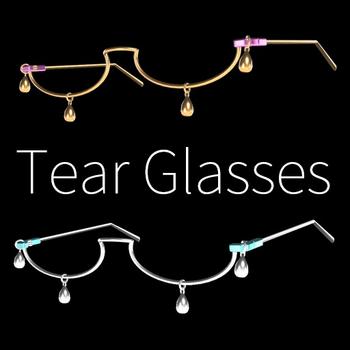 【VRC想定】ティアーグラス / Tear Glasses