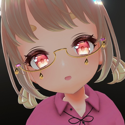 【VRC想定】ティアーグラス / Tear Glasses