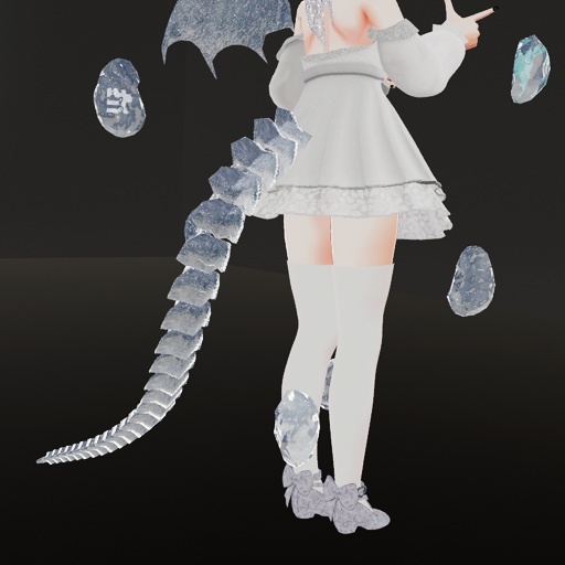 【VRC想定】アイスドラゴンセット / Ice Dragon Set