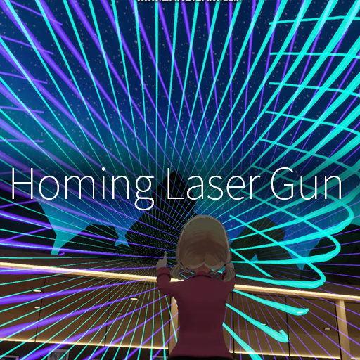【VRC想定】ホーミングレーザーガン / Homing Laser Gun