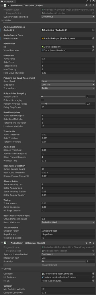 【VRC想定】オーディオビースト / AudioBeast