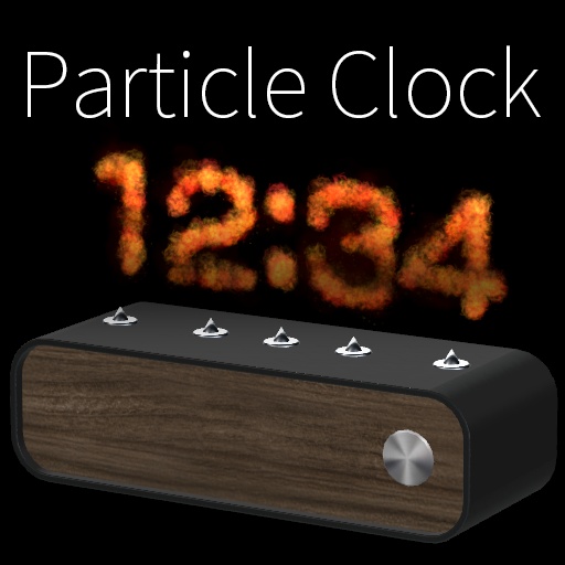 【VRC想定】パーティクルクロック / Particle Clock