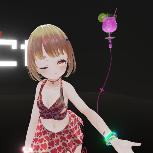 【VRC想定】ドリンク点滴セット / Drink Drip set