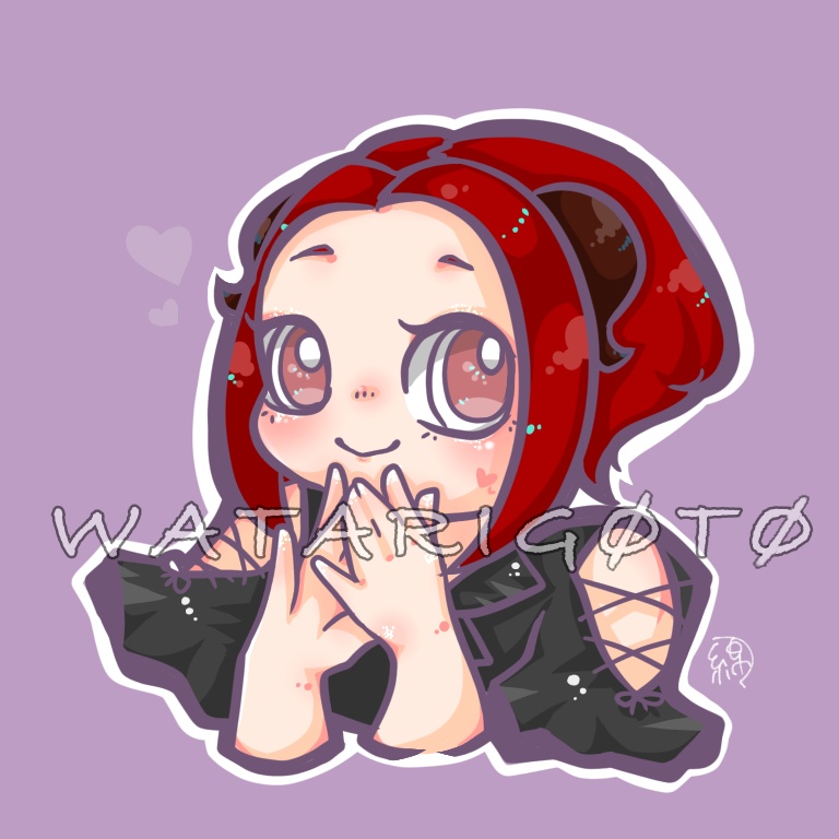 スクエア缶バッジ (Valentine、ワタリゴト、ユニアちゃん)