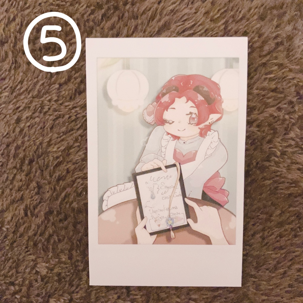 チェキ風ステッカー 全5種