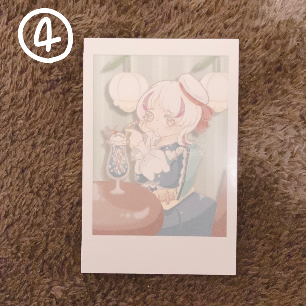 チェキ風ステッカー 全5種