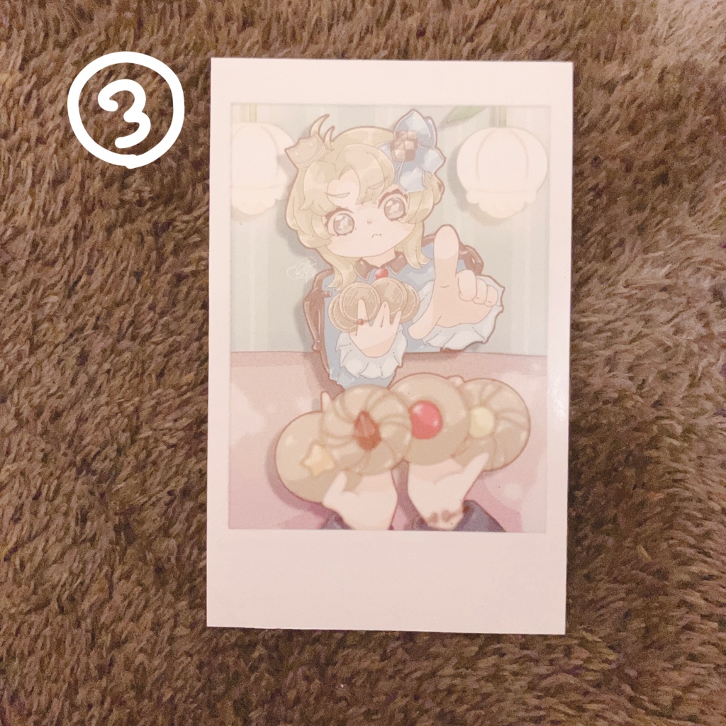 チェキ風ステッカー 全5種