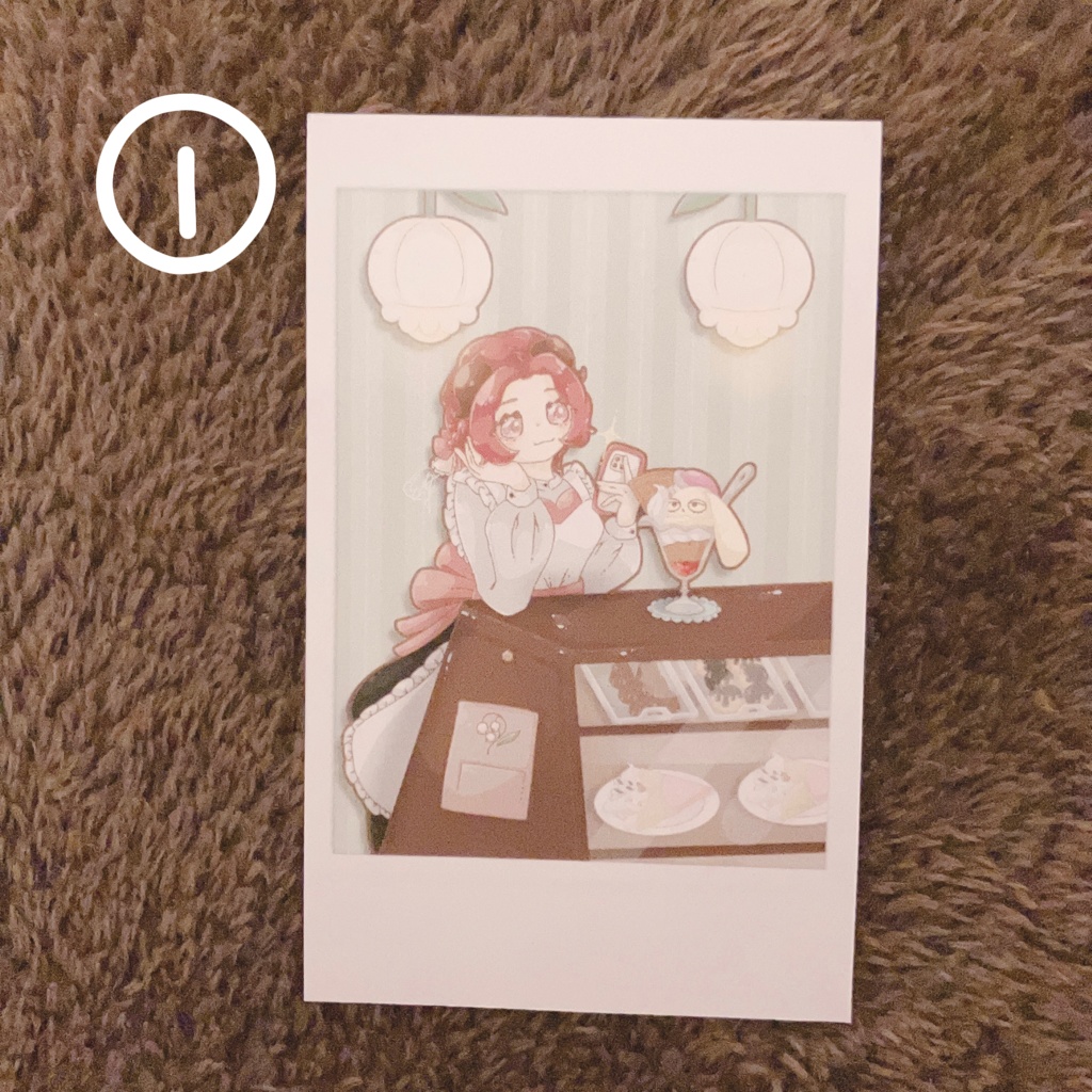 チェキ風ステッカー 全5種