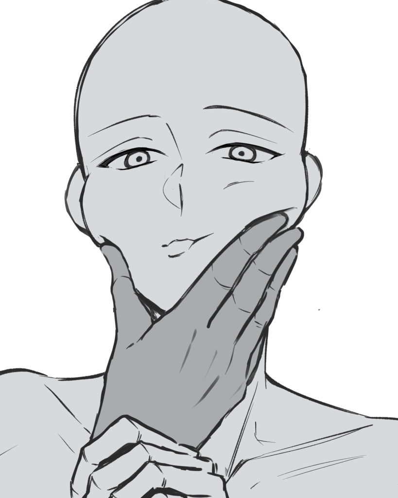 【ダウンロード】お絵描きポーズ素体２点セットDrawing pose body set of 2【doenload】