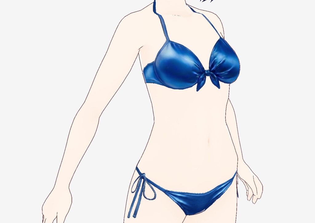 Vroid 水着 ブルー ビキニ Gen2 5/30更新