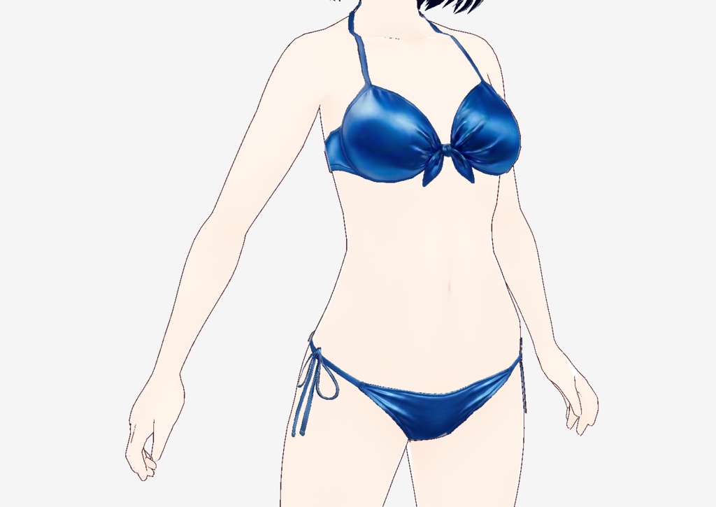 Vroid 水着 ブルー ビキニ Gen2 ver.2追加