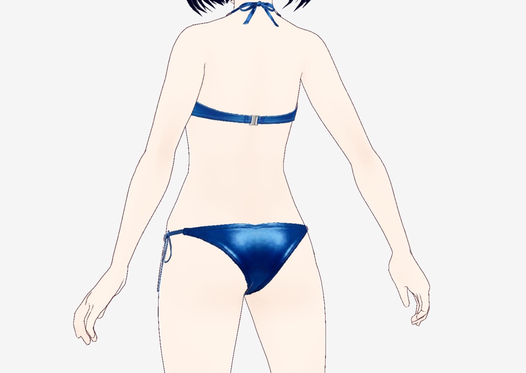 Vroid 水着 ブルー ビキニ Gen2 ver.2追加