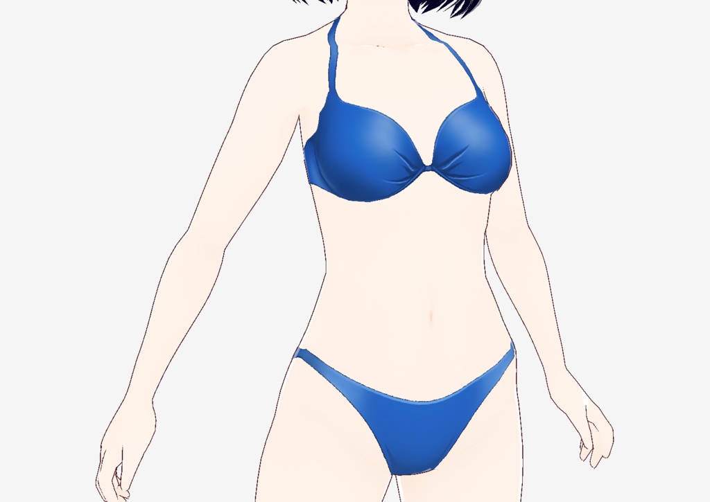 Vroid 水着 ブルー ビキニ 5/30更新