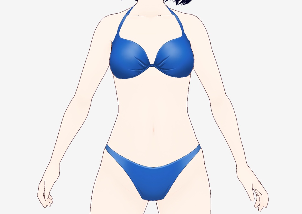 Vroid 水着 ブルー ビキニ 5/30更新